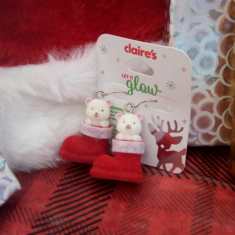 Xmas teddy bear in boots
